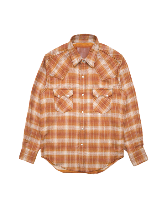 WESTERN SHIRT -OMBRE CHECK COTTON-