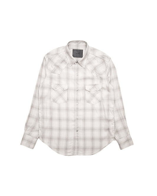 WESTERN SHIRT -OMBRE CHECK RAYON-