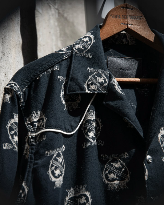 WESTERN PAJAMA SHIRT -HART COW BOY FLANNEL COTTON-