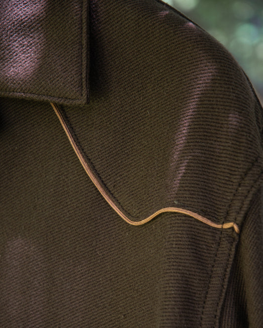 WESTERN PAJAMA SHIRT -PANEL BORDER COTTON- ※50%OFF