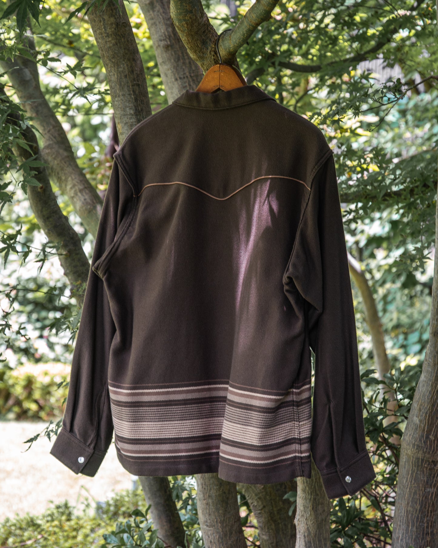 WESTERN PAJAMA SHIRT -PANEL BORDER COTTON- ※50%OFF