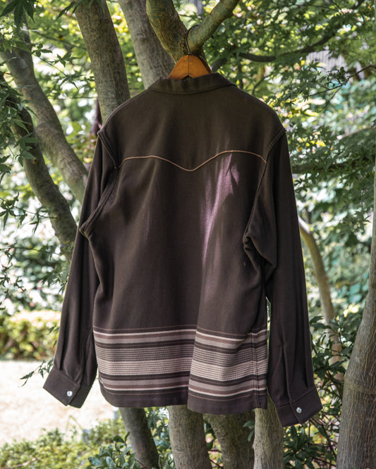 WESTERN PAJAMA SHIRT -PANEL BORDER COTTON- ※50%OFF