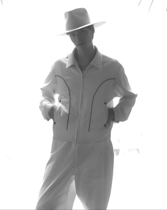 BORELO ZIP JACKET -RAYON GABARDINE-