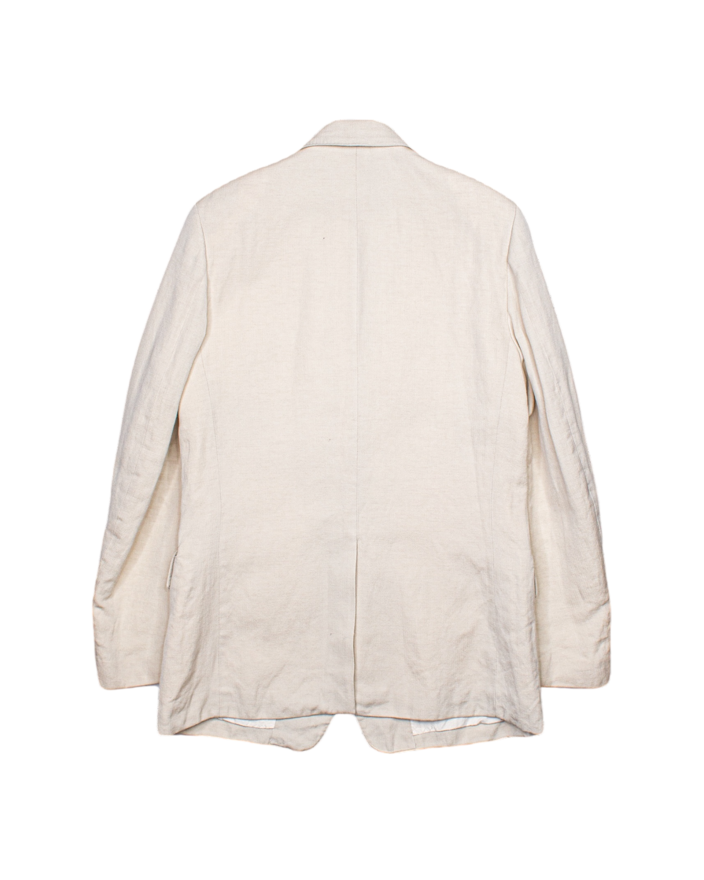 SINGLE BREASTED JACKET -WOOL LINEN HERRINGBONE-