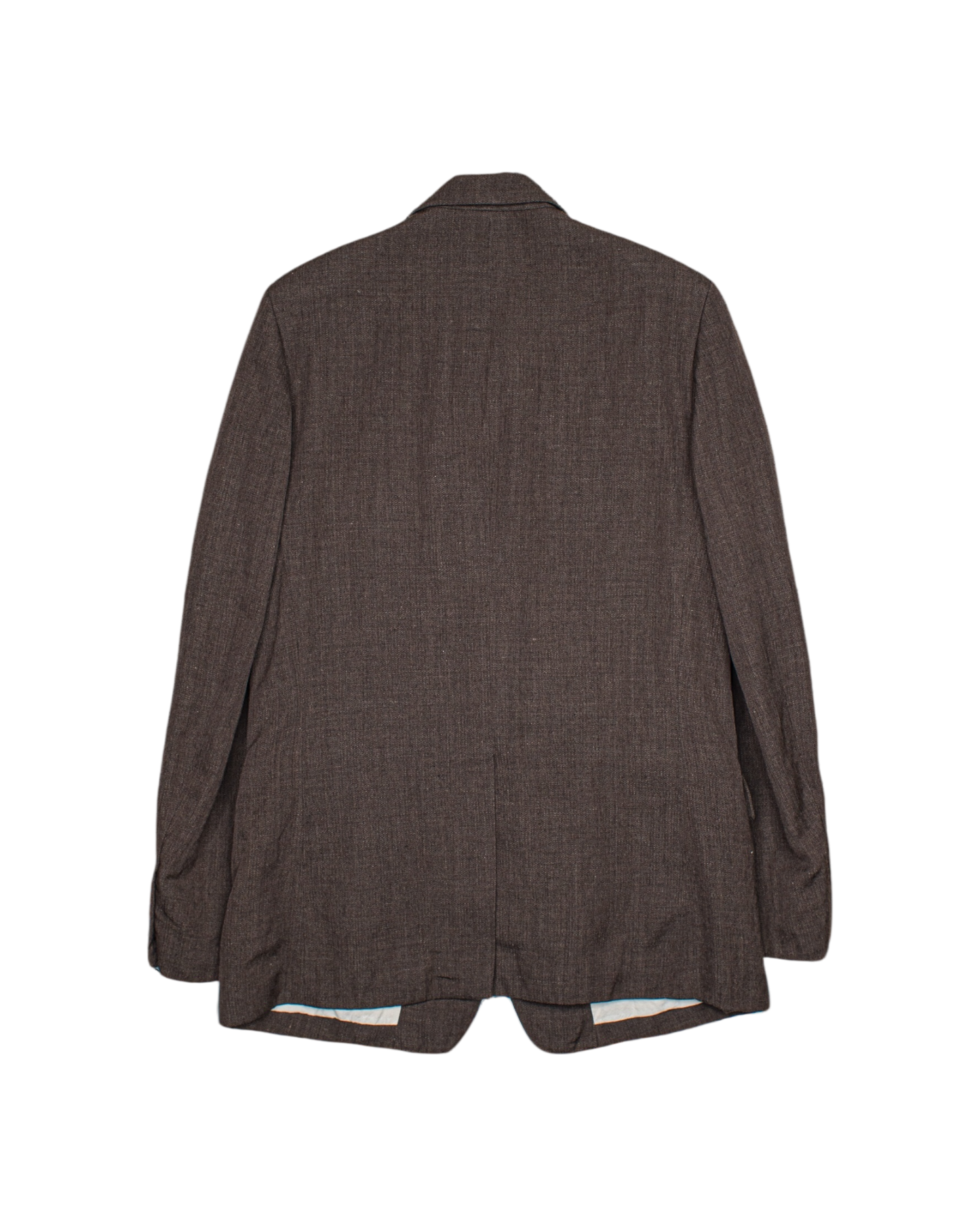 SINGLE BREASTED JACKET -WOOL LINEN HERRINGBONE-