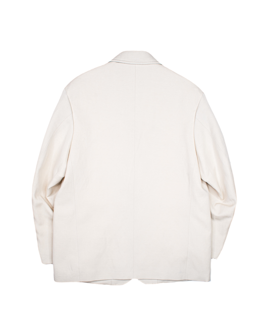 SACK JACKET -WOOL LINEN HERRINGBONE-