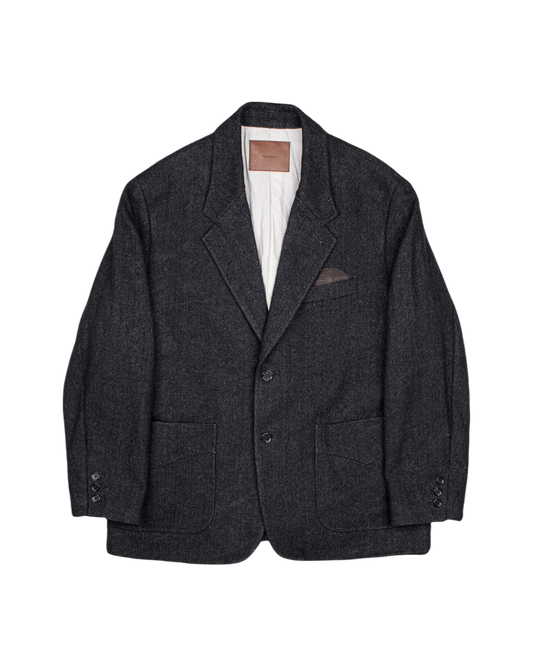 SACK JACKET -WOOL LINEN TWEED-