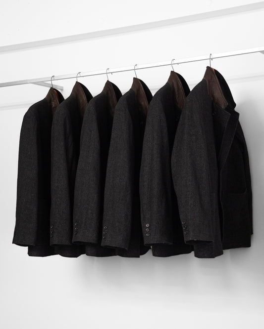 SACK JACKET -WOOL LINEN TWEED-