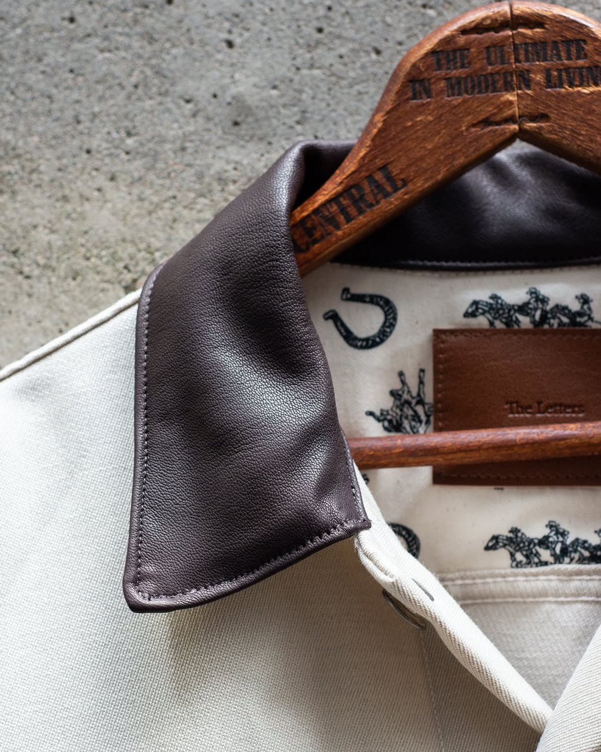 TRUCKER JACKET -WOOL LINEN TWILL-