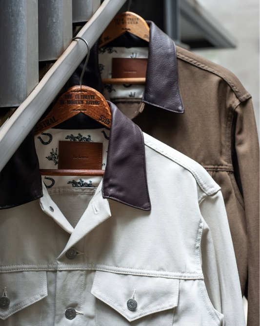 TRUCKER JACKET -WOOL LINEN TWILL-