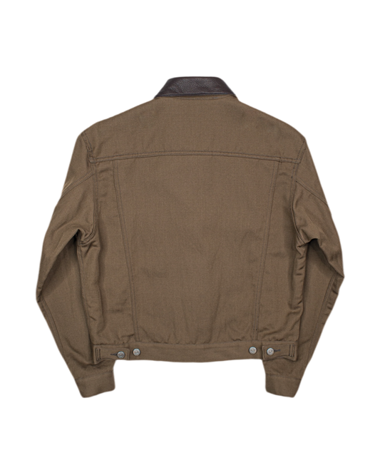 TRUCKER JACKET -WOOL LINEN TWILL-