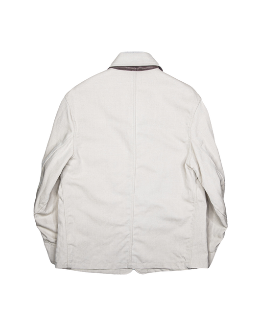 WORKERS JACKET -WOOL LINEN TWILL-