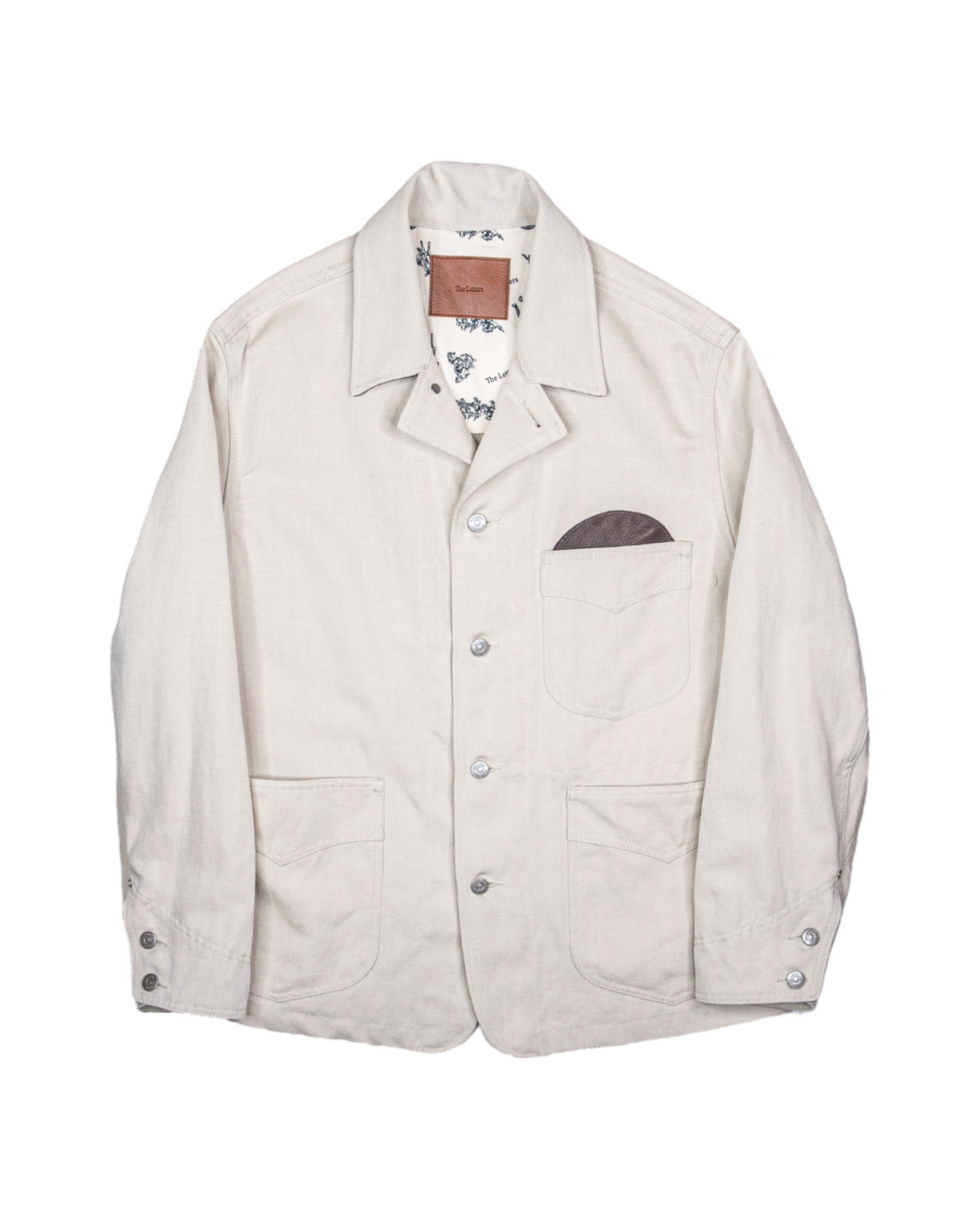 ジャケット・アウター The Letters 23-24WOOL LINEN COVER ALL WORKERS JACKET -WOOL LINEN TWILL- – The Letters