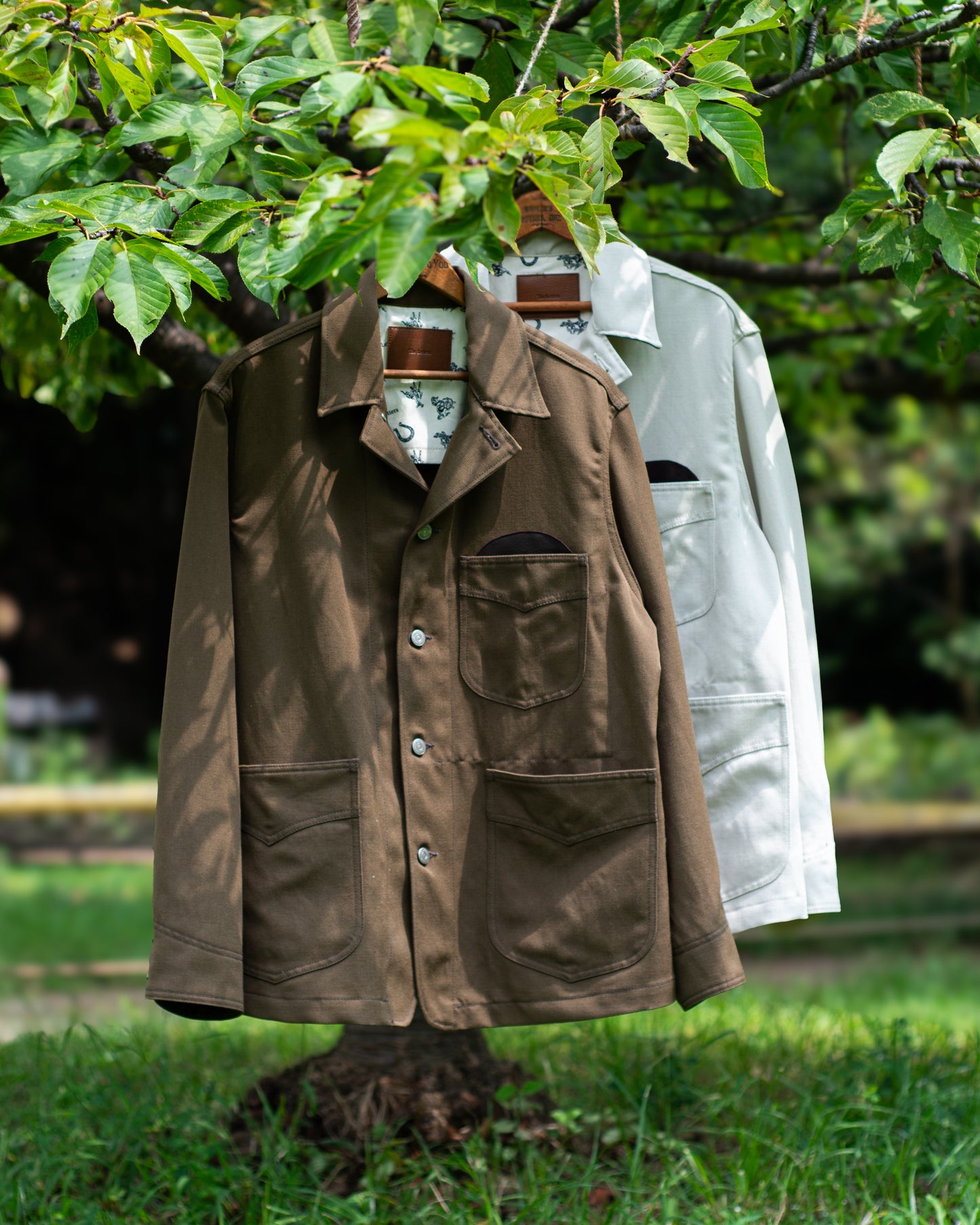 WORKERS JACKET -WOOL LINEN TWILL-