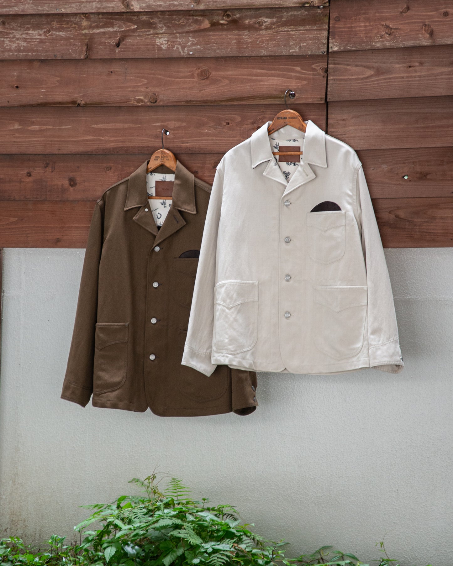 WORKERS JACKET -WOOL LINEN TWILL-