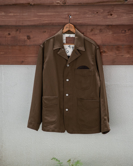 WORKERS JACKET -WOOL LINEN TWILL-