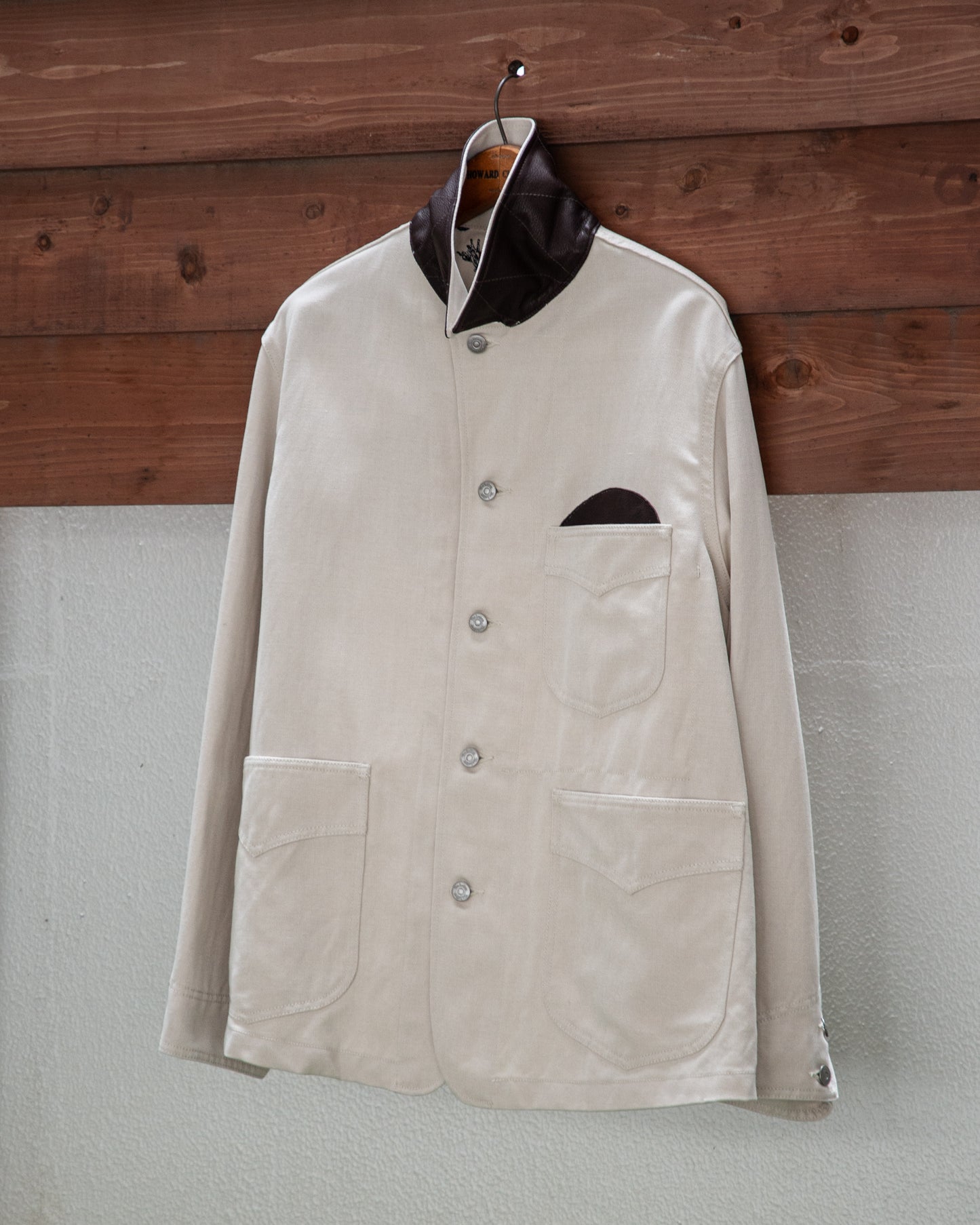 WORKERS JACKET -WOOL LINEN TWILL-