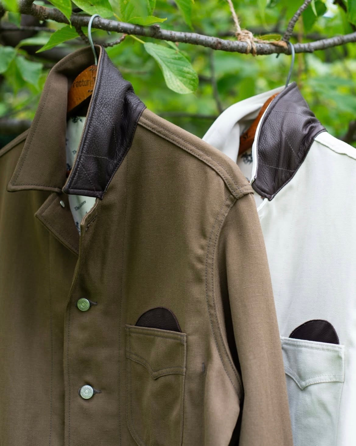 WORKERS JACKET -WOOL LINEN TWILL-