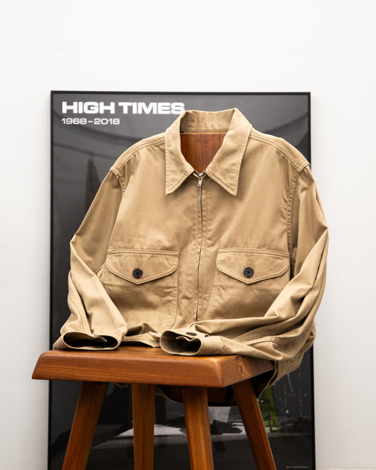 WORKERS SHORT ZIP JACKET -COTTON TWILL-