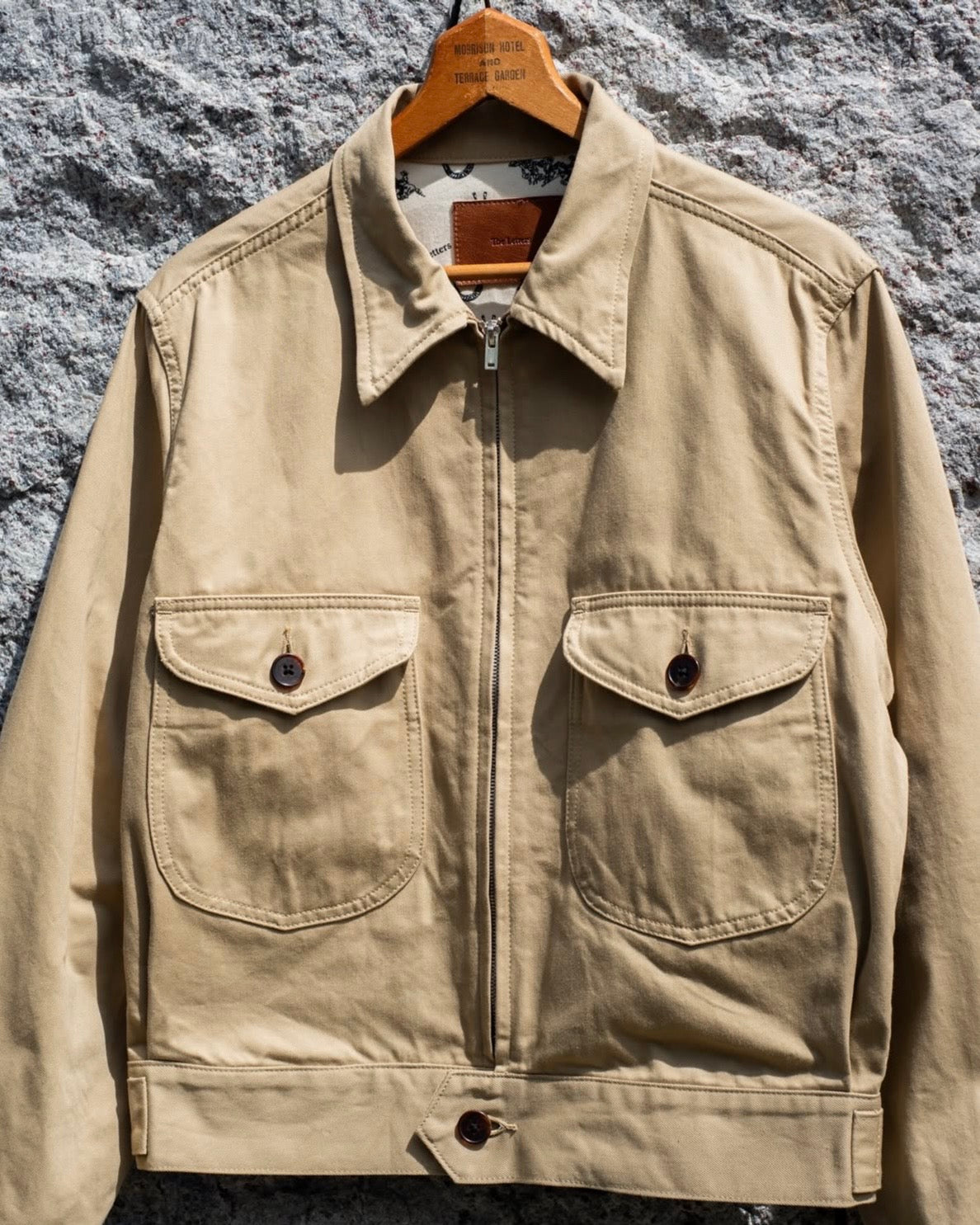 WORKERS SHORT ZIP JACKET -COTTON TWILL-