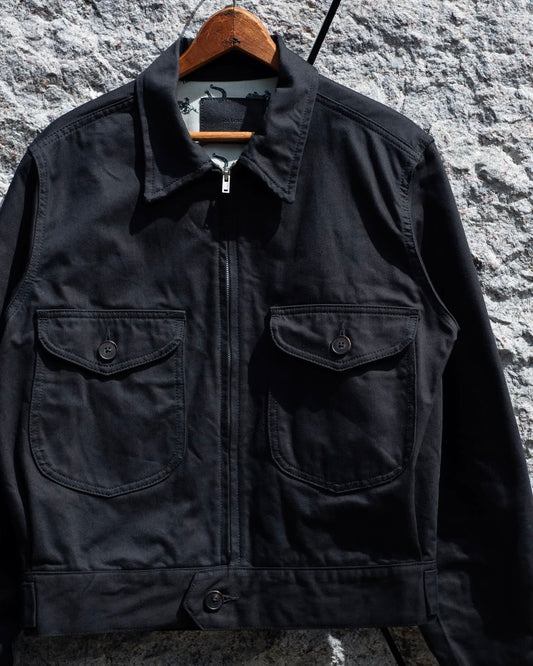 WORKERS SHORT ZIP JACKET -COTTON TWILL-