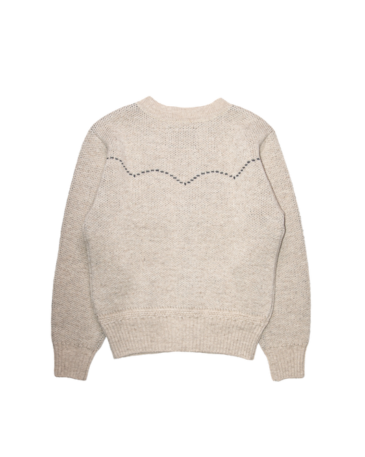 5G WESTERN CARDIGAN KNIT -SHETLAND WOOL LINEN-