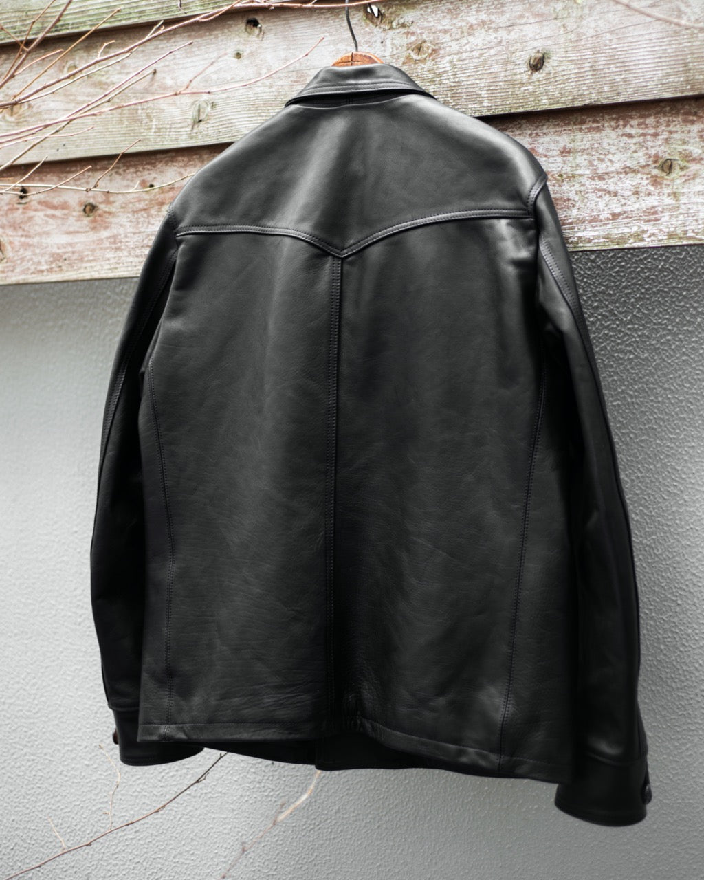 CAR COAT -HORSE HIDE-