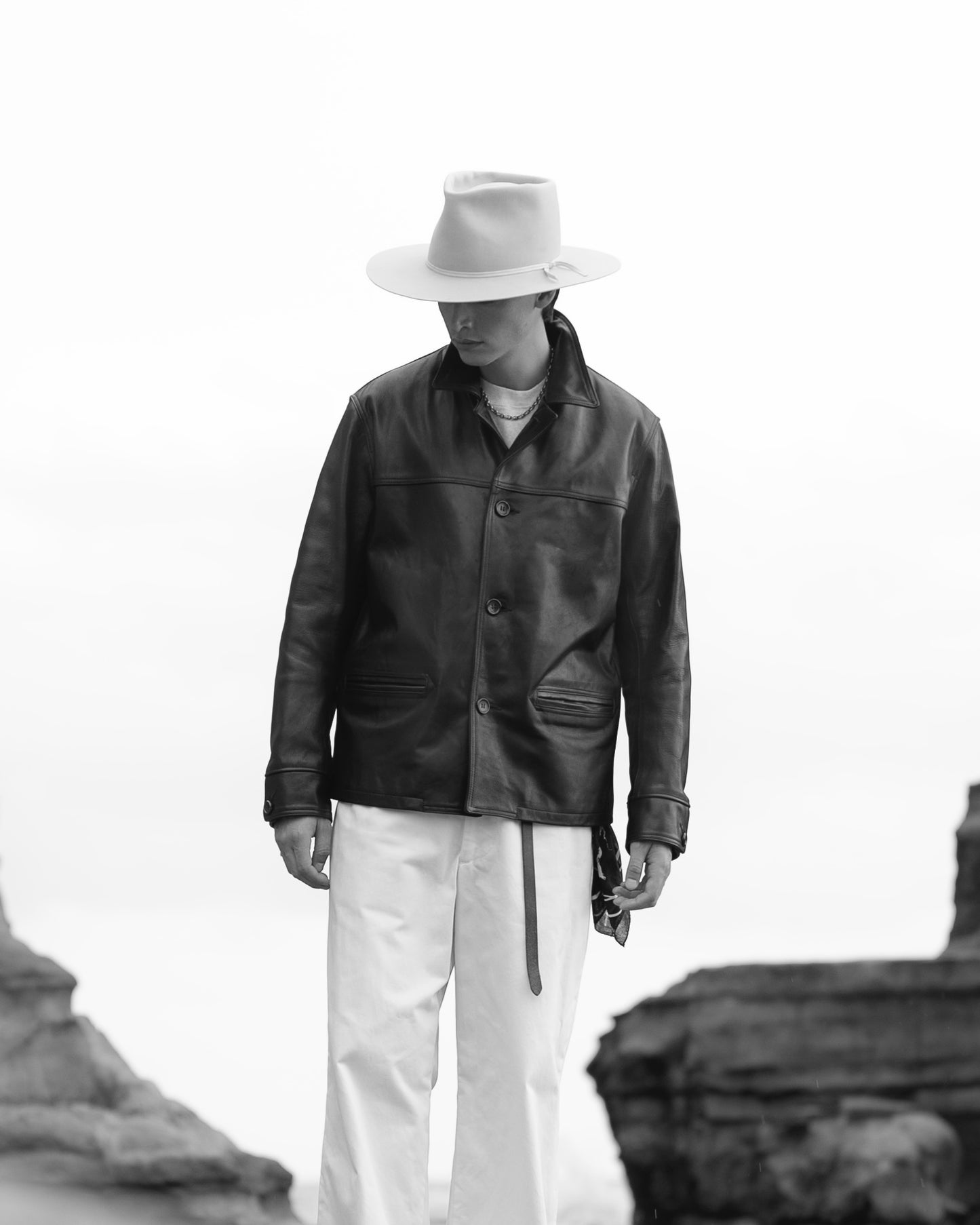 CAR COAT -HORSE HIDE-