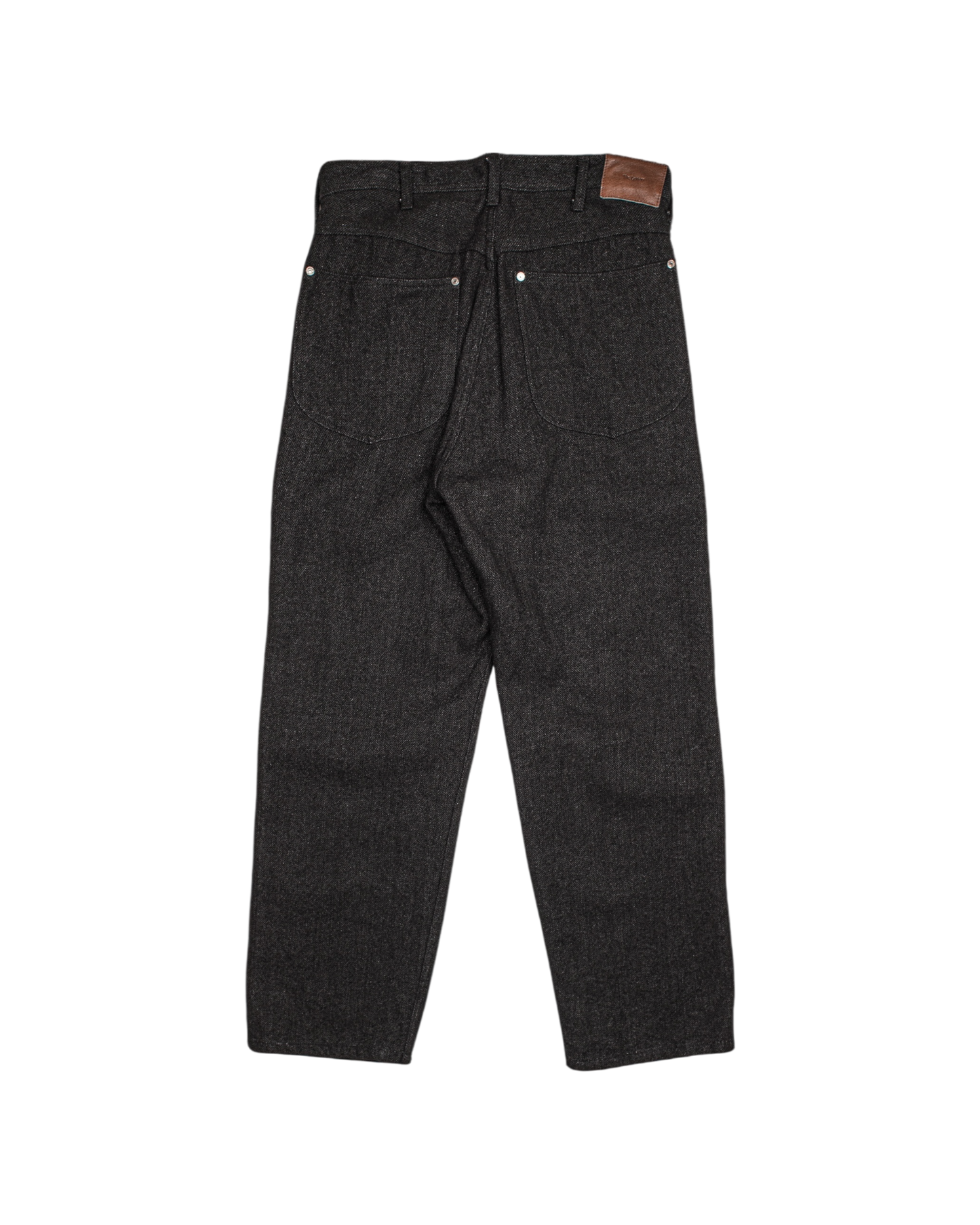 WORKERS WIDE PANTS -WOOL LINEN TWEED-