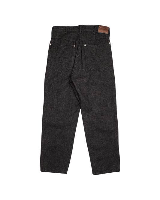 WORKERS WIDE PANTS -WOOL LINEN TWEED-