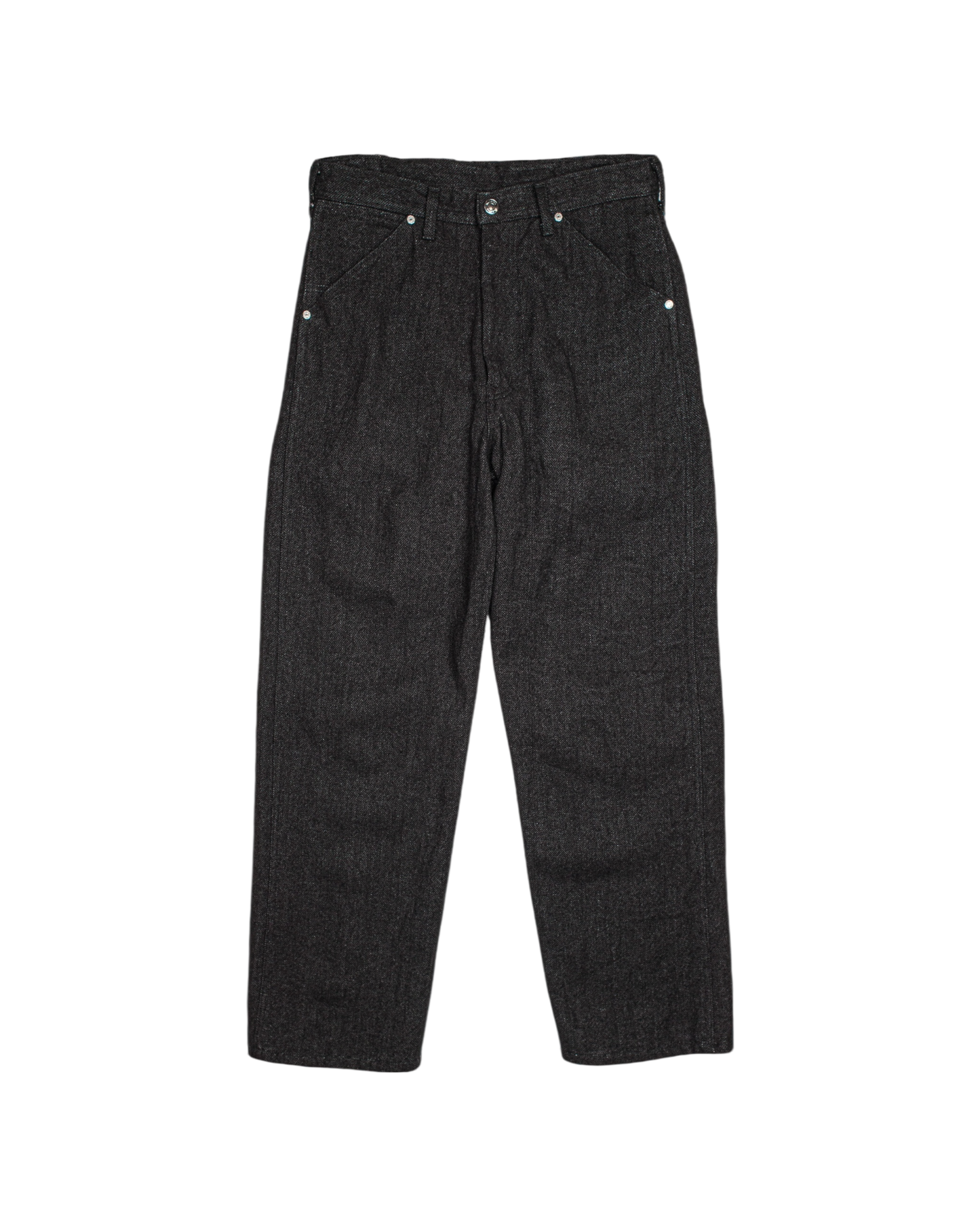 WORKERS WIDE PANTS -WOOL LINEN TWEED-