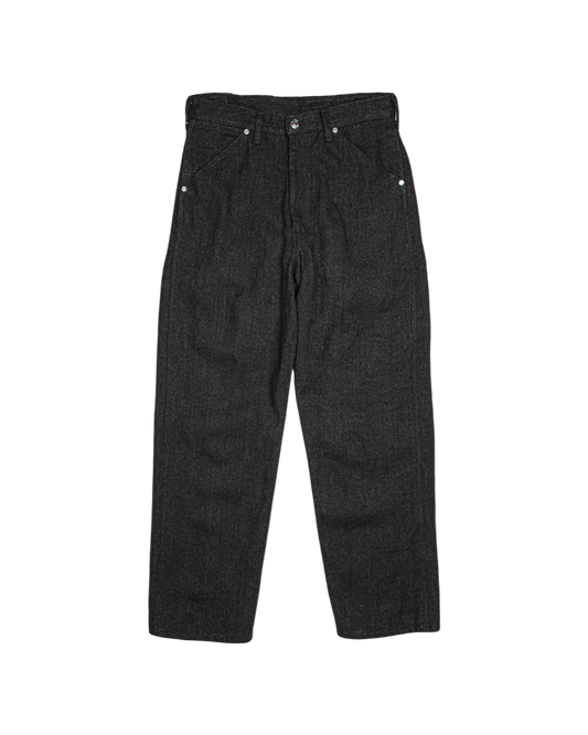 WORKERS WIDE PANTS -WOOL LINEN TWEED-
