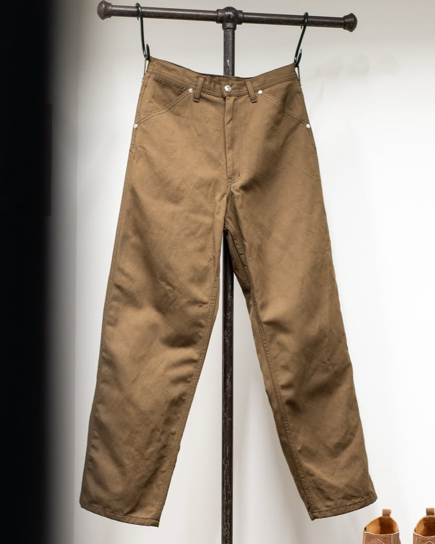 WORKERS WIDE PANTS -WOOL LINEN TWILL-