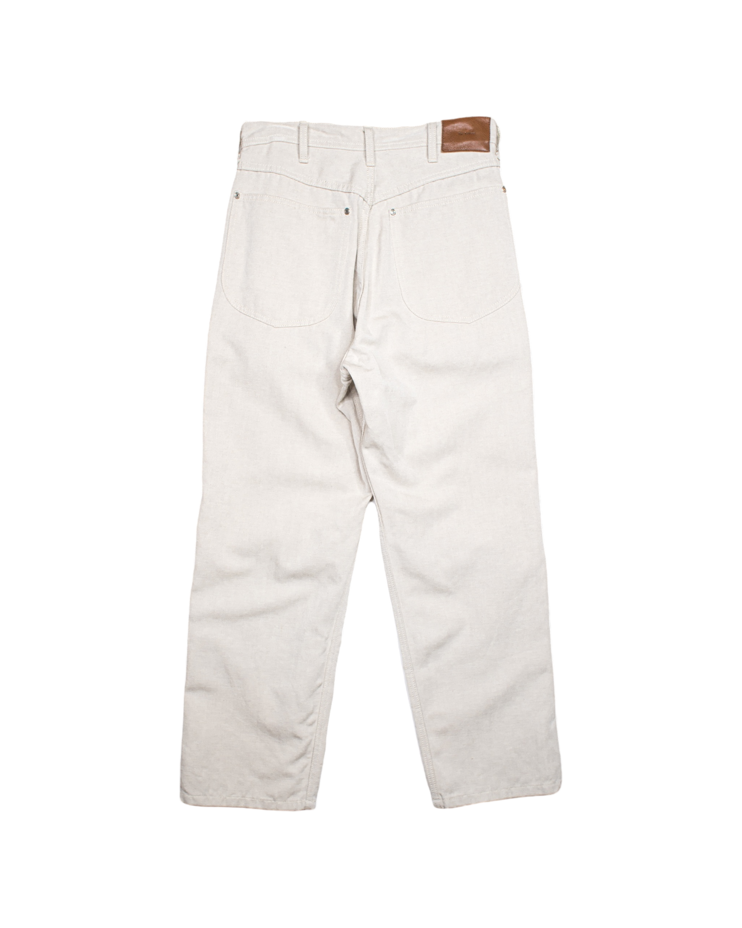 WORKERS WIDE PANTS -WOOL LINEN TWILL-