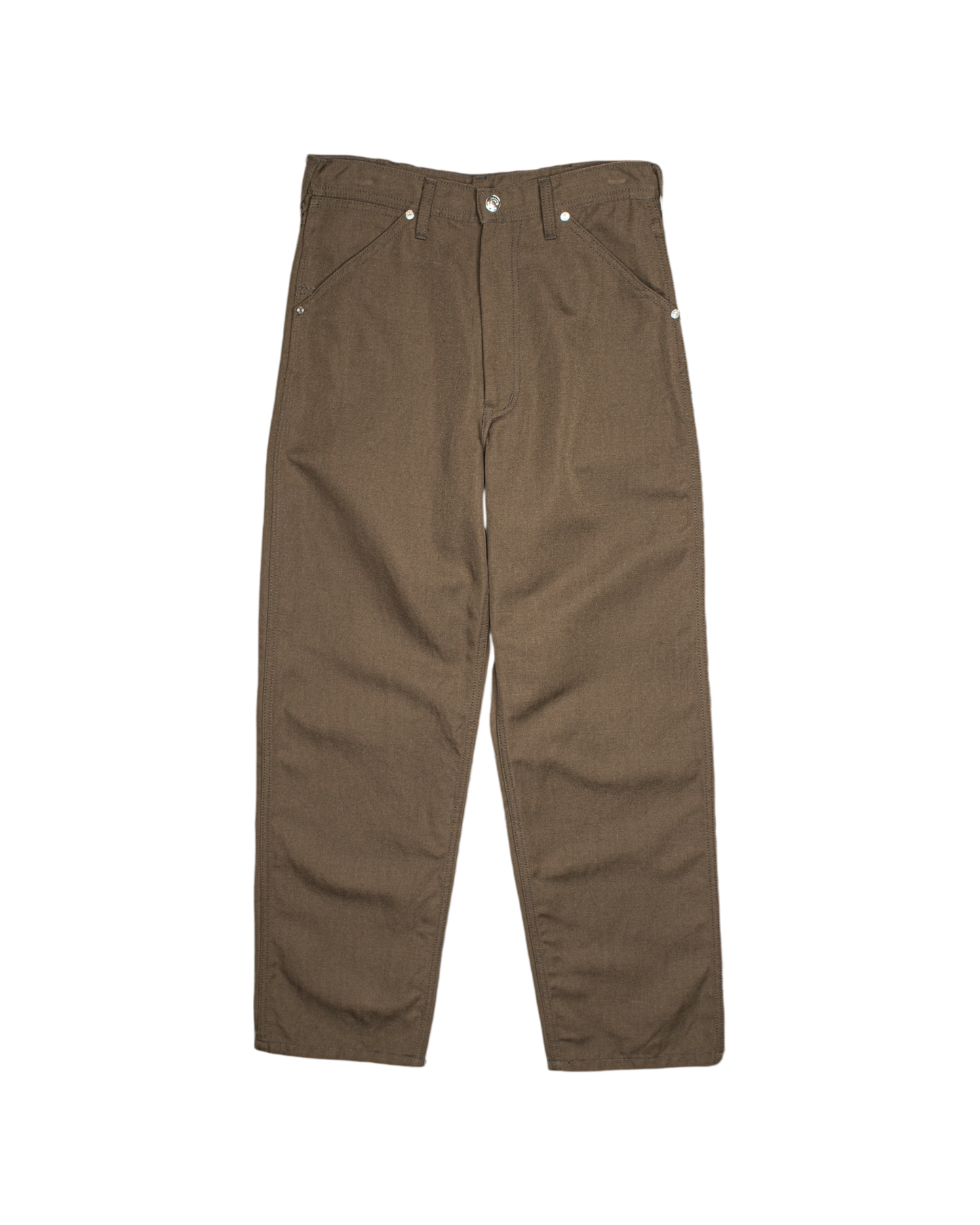 WORKERS WIDE PANTS -WOOL LINEN TWILL-
