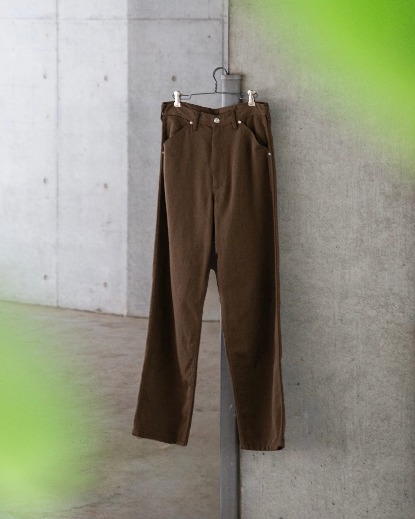 WORKERS WIDE PANTS -WOOL LINEN TWILL-