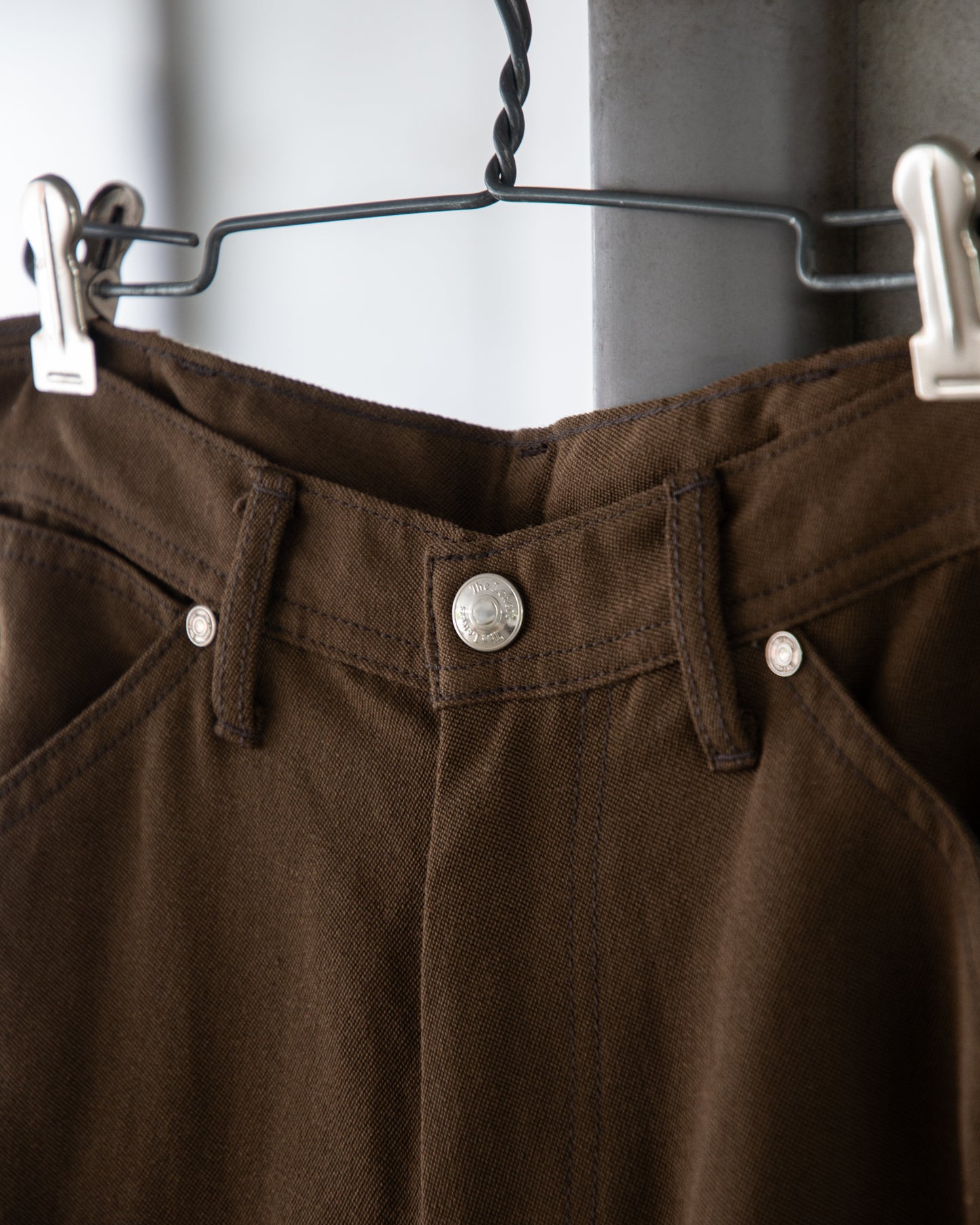 WORKERS WIDE PANTS -WOOL LINEN TWILL-