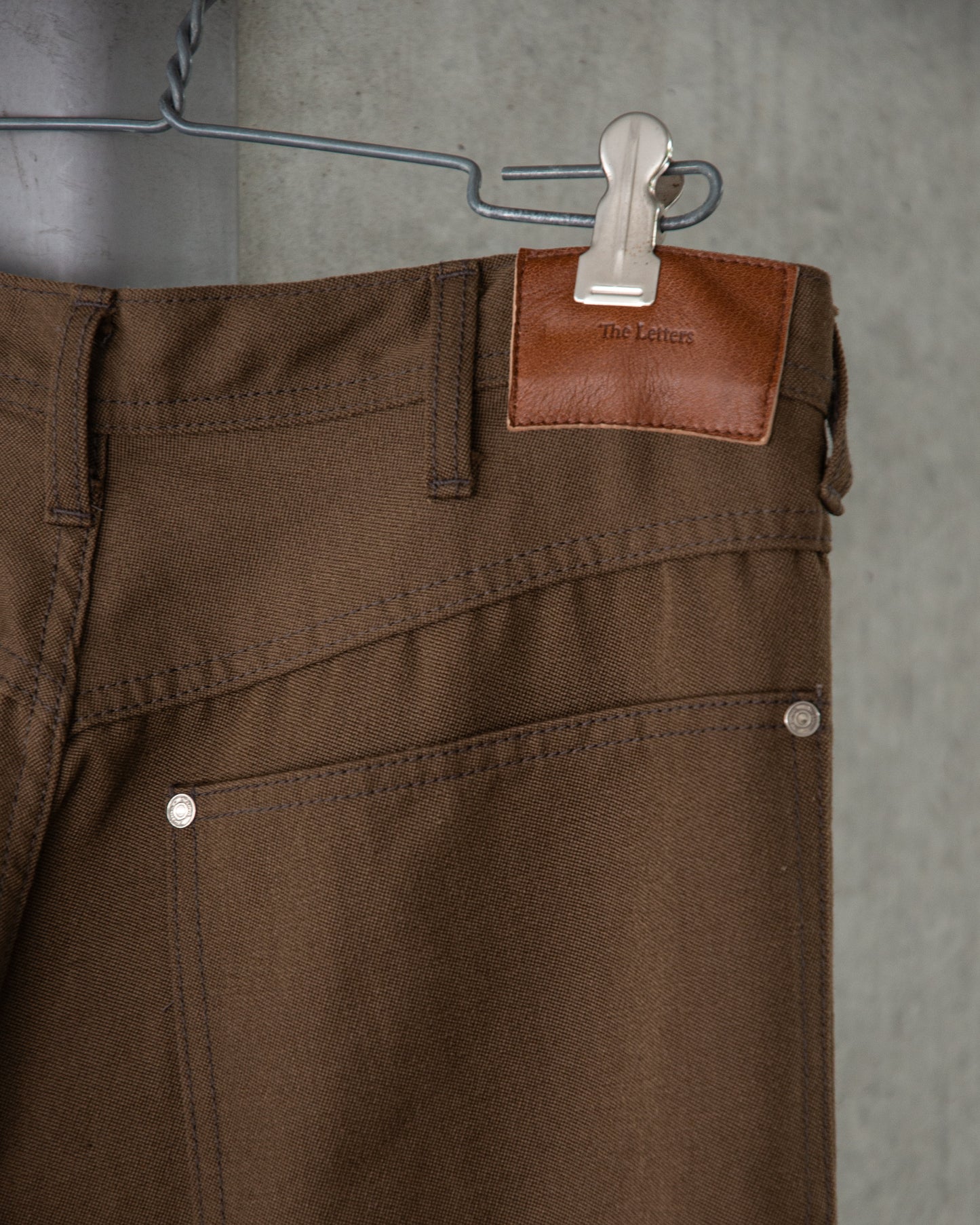 WORKERS WIDE PANTS -WOOL LINEN TWILL-