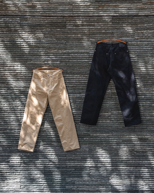 COW BOY 5 POCKET PANTS -COTTON TWILL-
