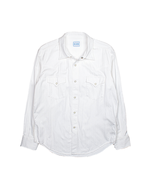 WESTERN SHIRT -COTTON DOBBY HERRINGBONE-