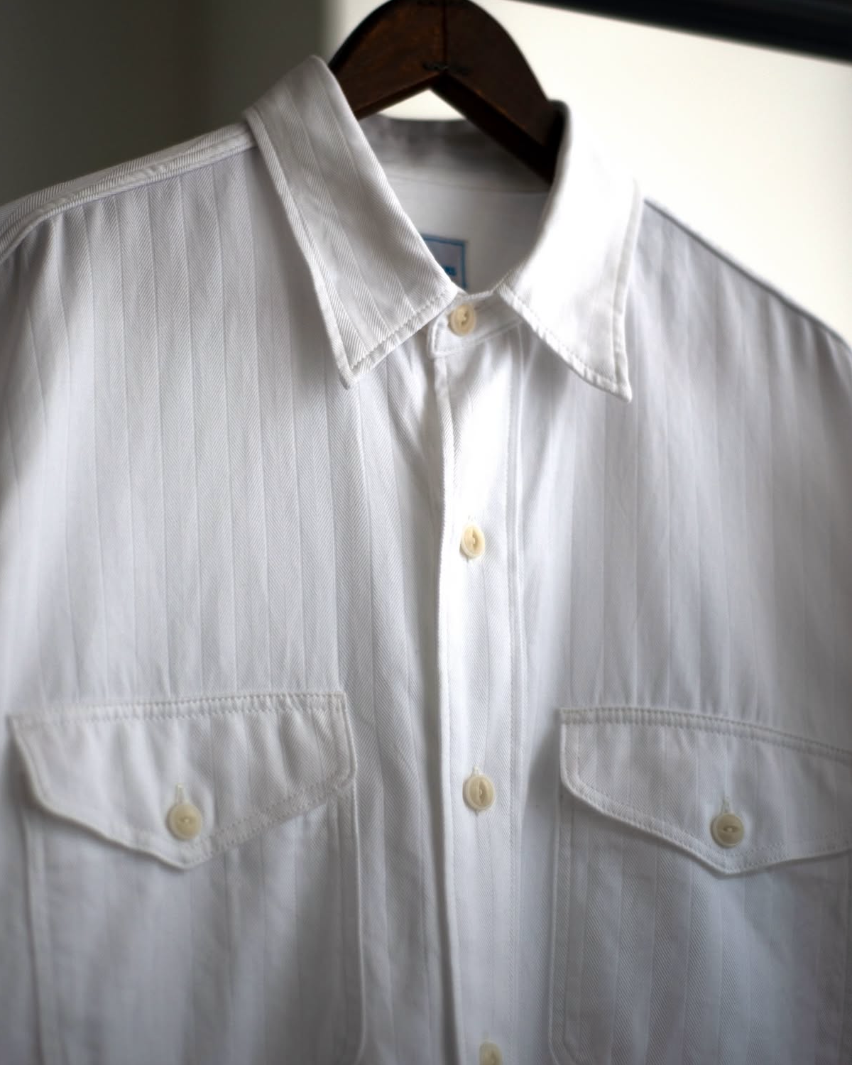 WORKERS SHIRT -COTTON DOBBY HERRINGBONE-
