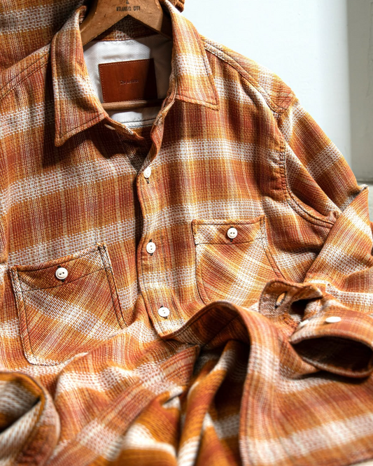 WORKERS SHIRT -OMBRE CHECK COTTON-