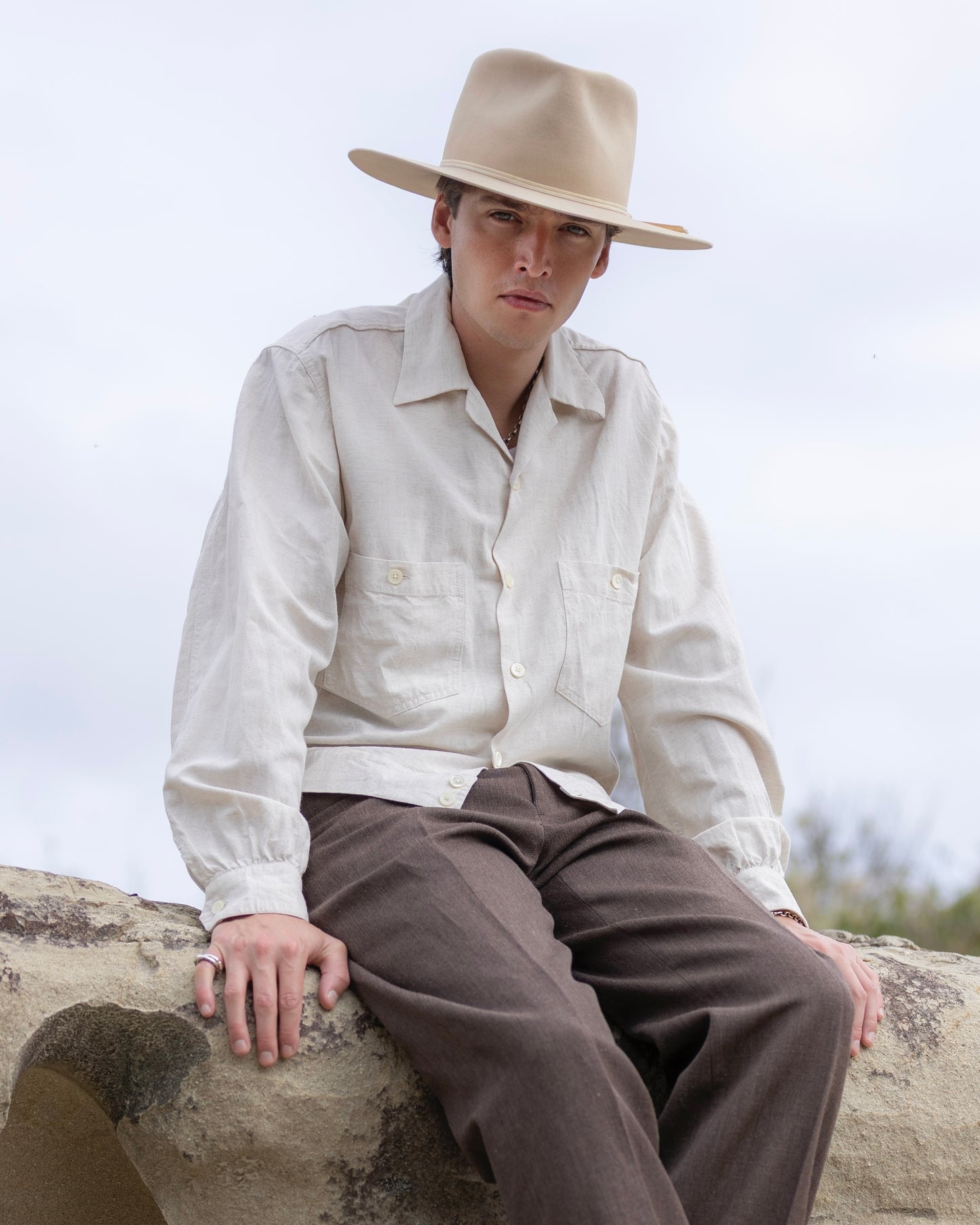 DEAN SHIRT -KASURI POPLIN-