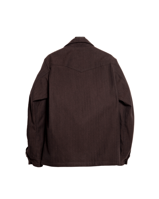 WESTERN CPO SHIRT JACKET -HERRINGBONE WOOL COTTON- ※80%OFF