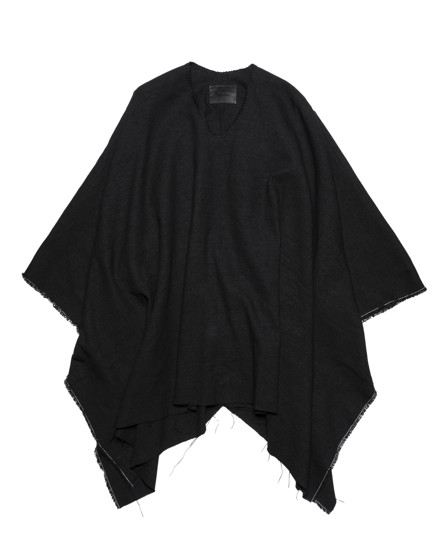 PULL OVER PONCHO -BASKET LINEN SILK-