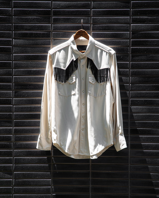 FRINGE WESTERN  SHIRT -RAYON GABARDINE-