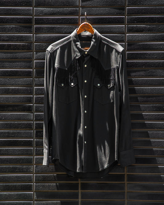 FRINGE WESTERN  SHIRT -RAYON GABARDINE-