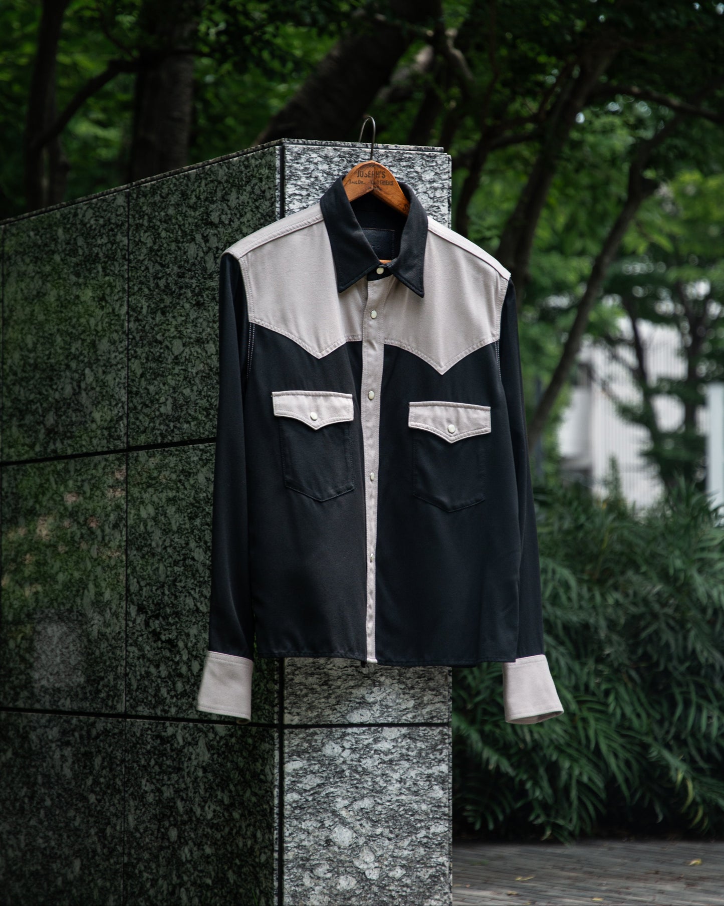 WESTERN SHORT SHIRT -RAYON GABARDINE- ※60%OFF