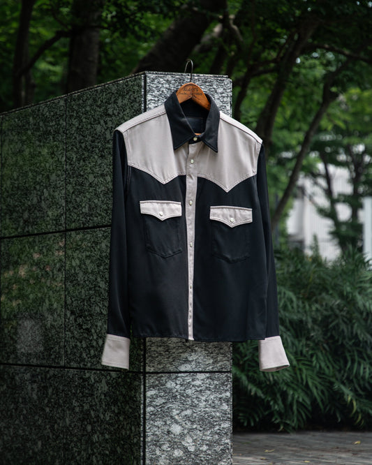 WESTERN SHORT SHIRT -RAYON GABARDINE- ※60%OFF