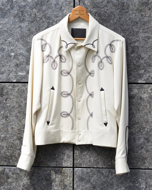 BOLERO EMBROIDERY JACKET -RAYON GABARDINE-